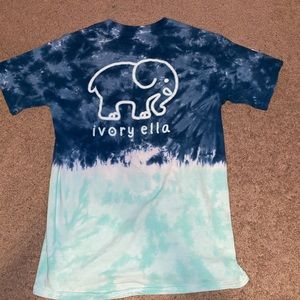 Navy blue and Teal Ivory Ella Tee